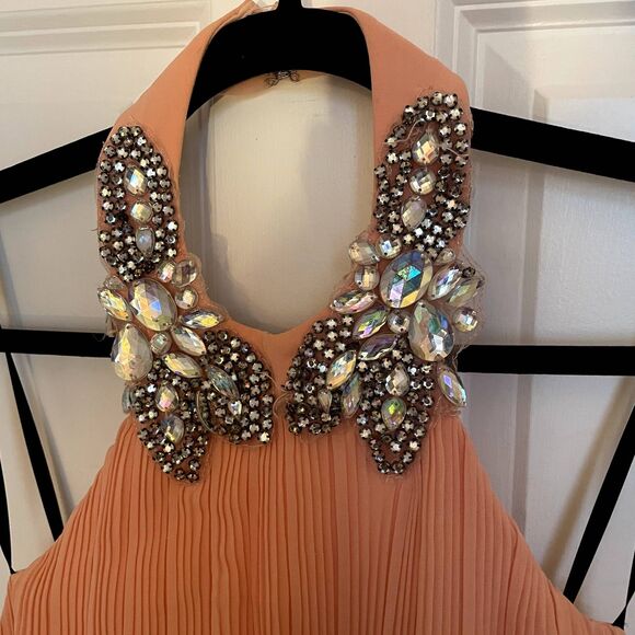 Y2k City Studio Mini Dress Halter Formal Fairy Whimsical Coquette Pastel - Picture 2 of 13